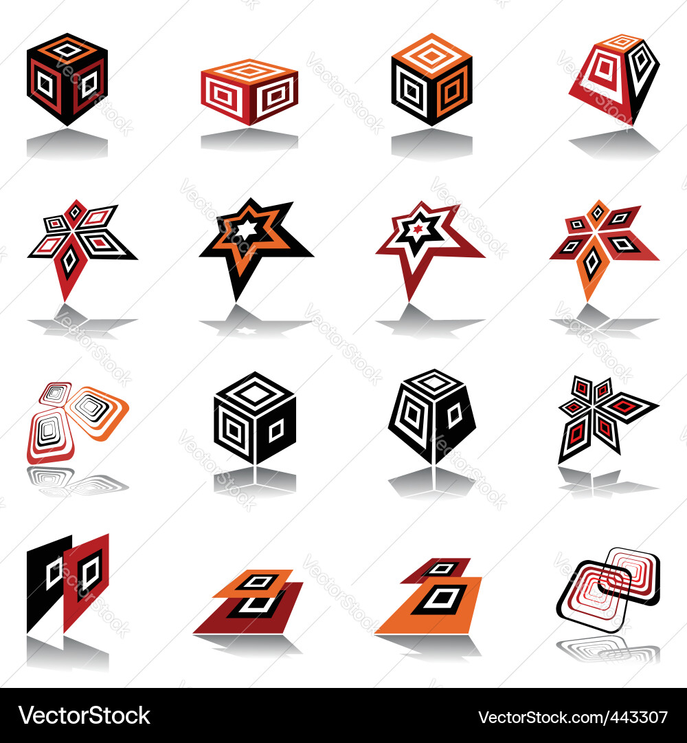 Design elements set Royalty Free Vector Image - VectorStock