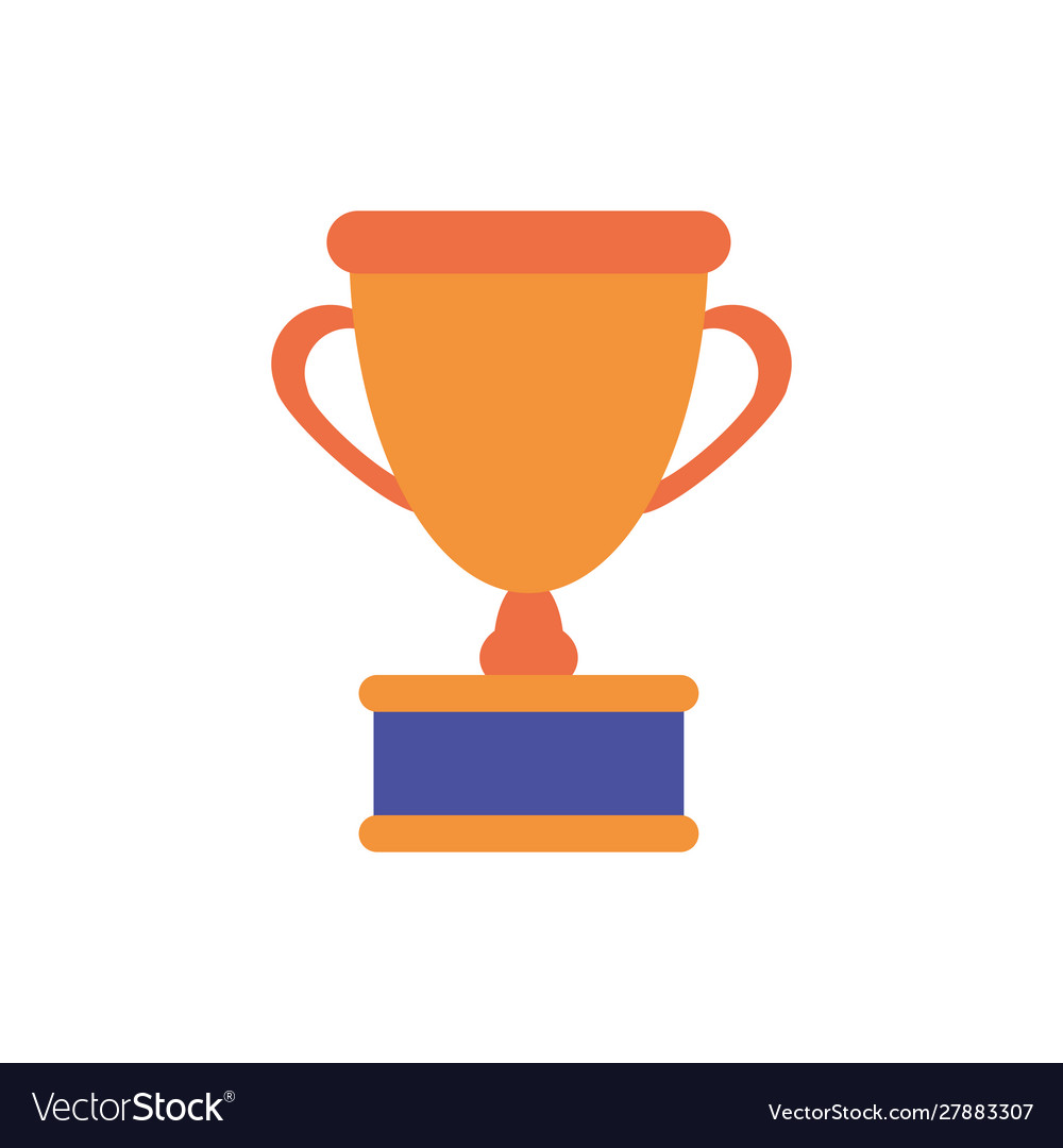 Isolated competition trophy flat design Royalty Free Vector