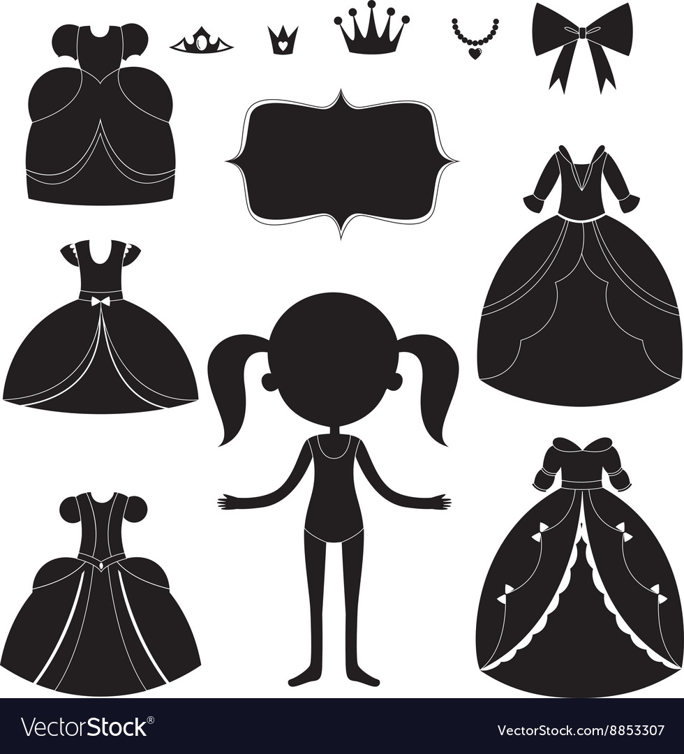 princess silhouette dress