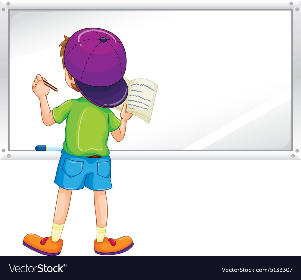 Writing on board Royalty Free Vector Image - VectorStock Writing on board Royalty Free Vector Image - VectorStock