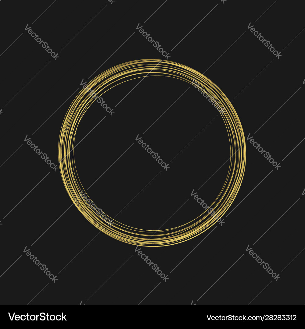 Golden abstract shape Royalty Free Vector Image
