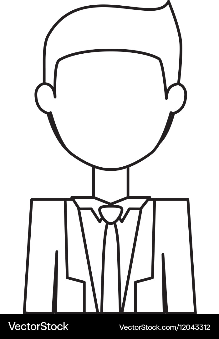 Isolated man design Royalty Free Vector Image - VectorStock