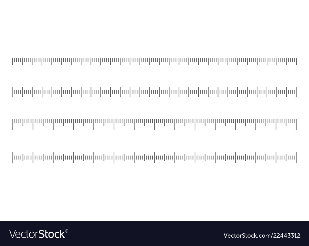 Download Ruler scale set Royalty Free Vector Image - VectorStock