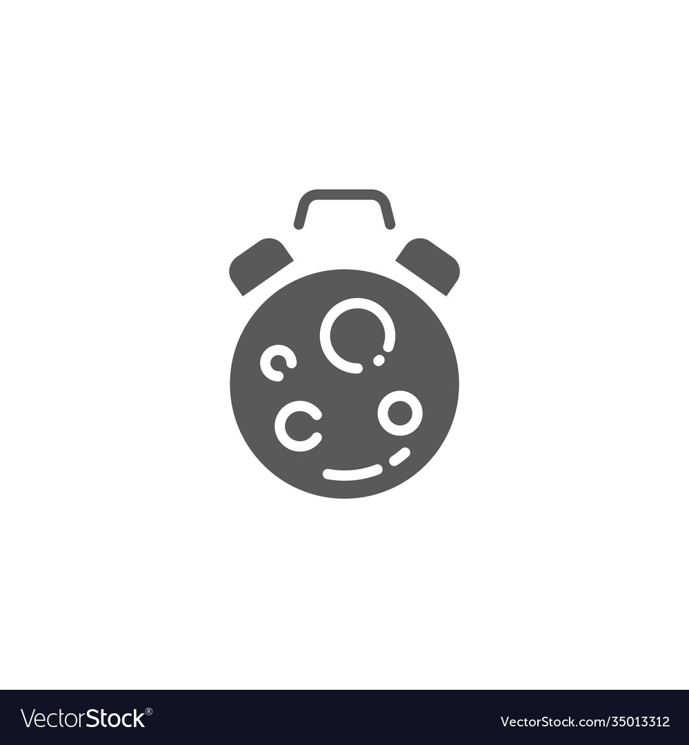 Sleeping time icon symbol isolated on white