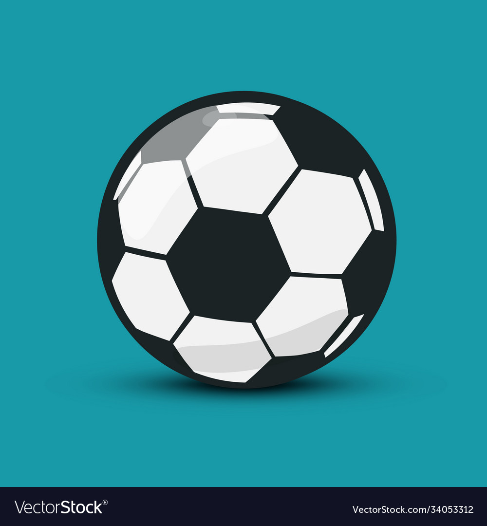 Soccer ball icon football ball symbol isolated Vector Image