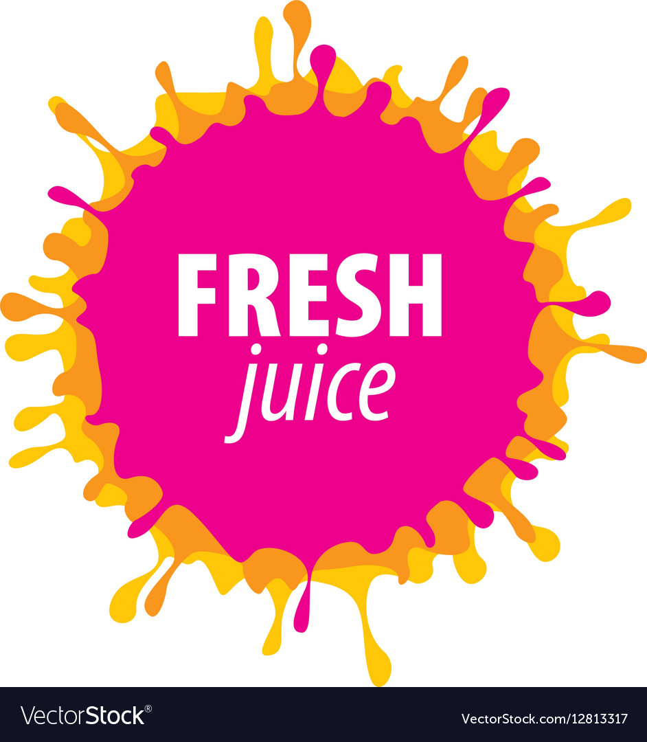 Juice splash sign Royalty Free Vector Image - VectorStock