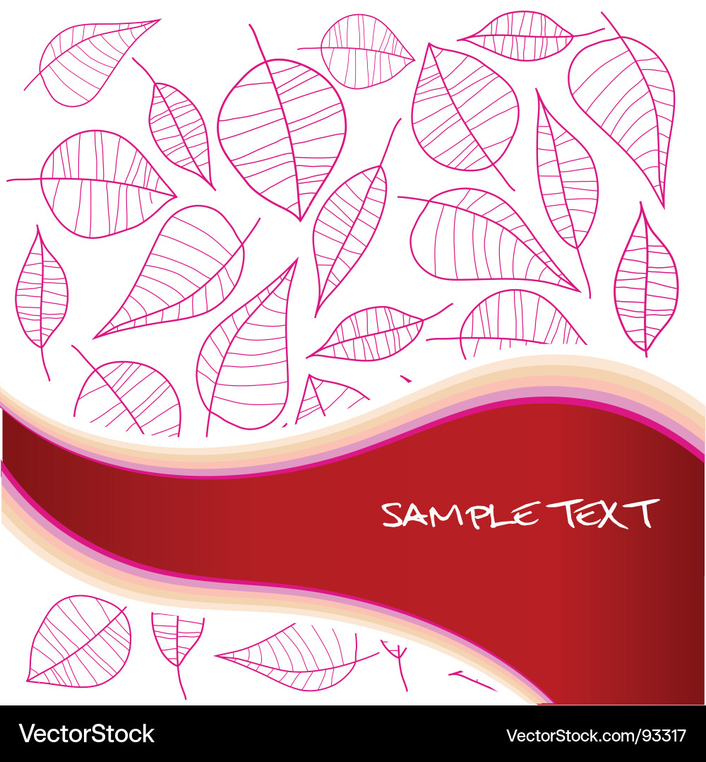 Leaf pattern Royalty Free Vector Image - VectorStock