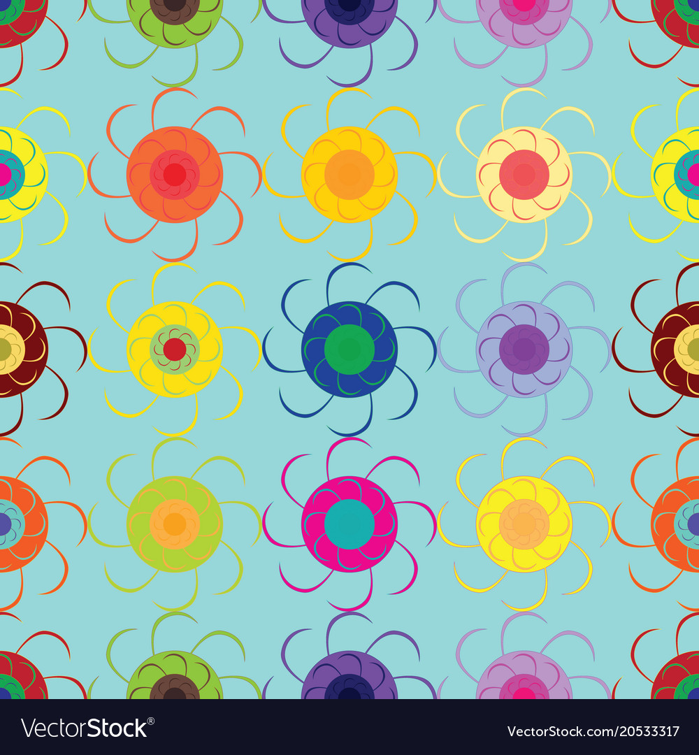 Seamless background from abstract round objects