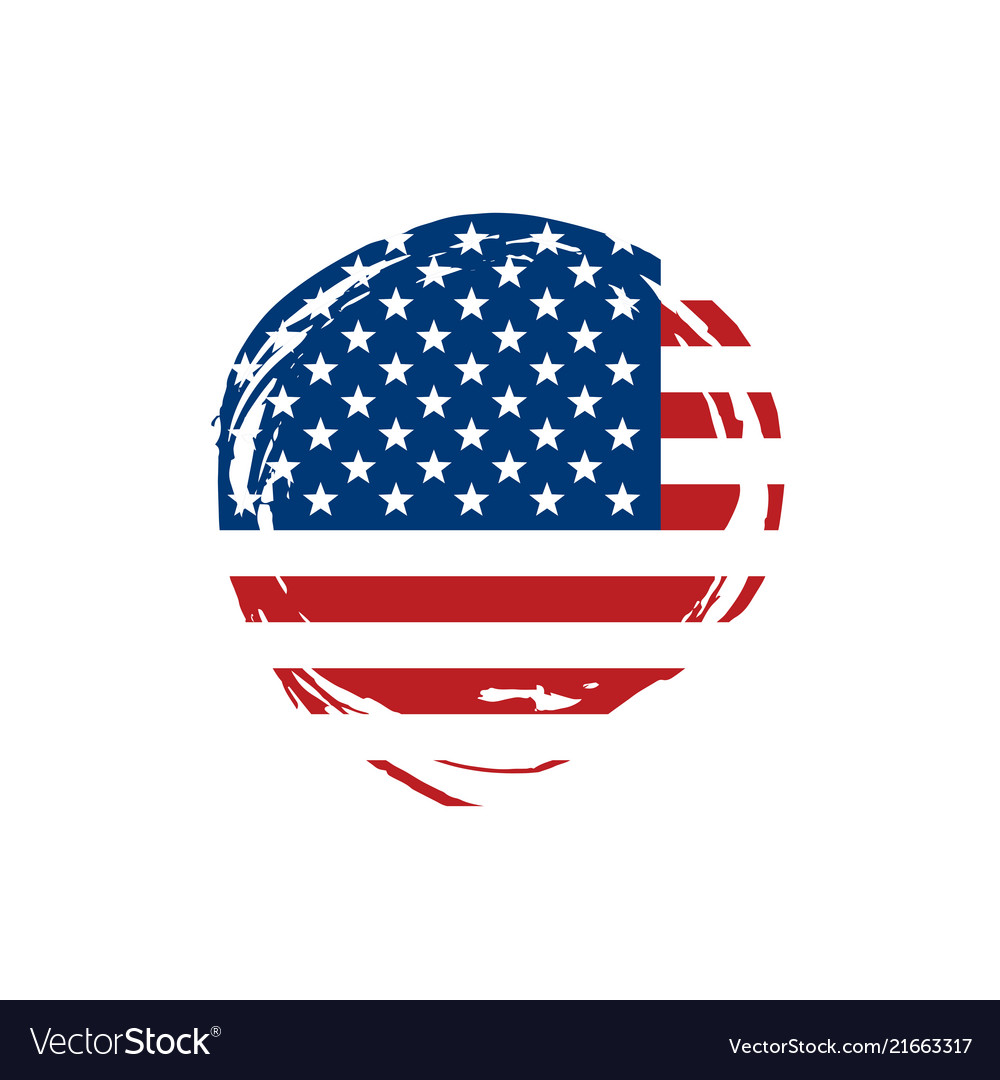 Usa Flag Isolated Royalty Free Vector Image Vectorstock Usa Flag Isolated Royalty Free Vector Image Vectorstock