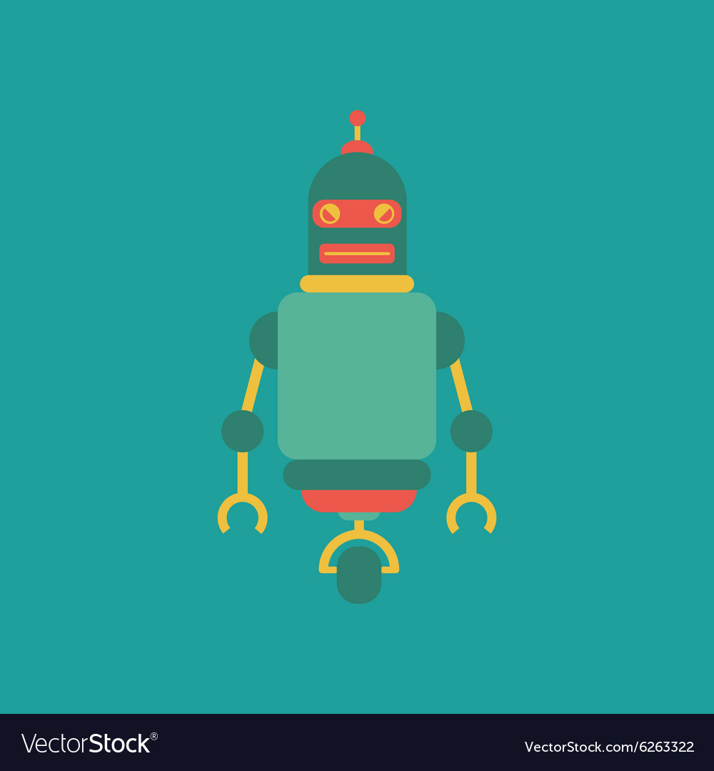 Cute robot Royalty Free Vector Image - VectorStock