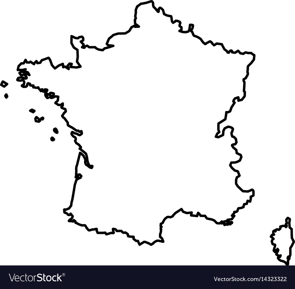 France map silhouette