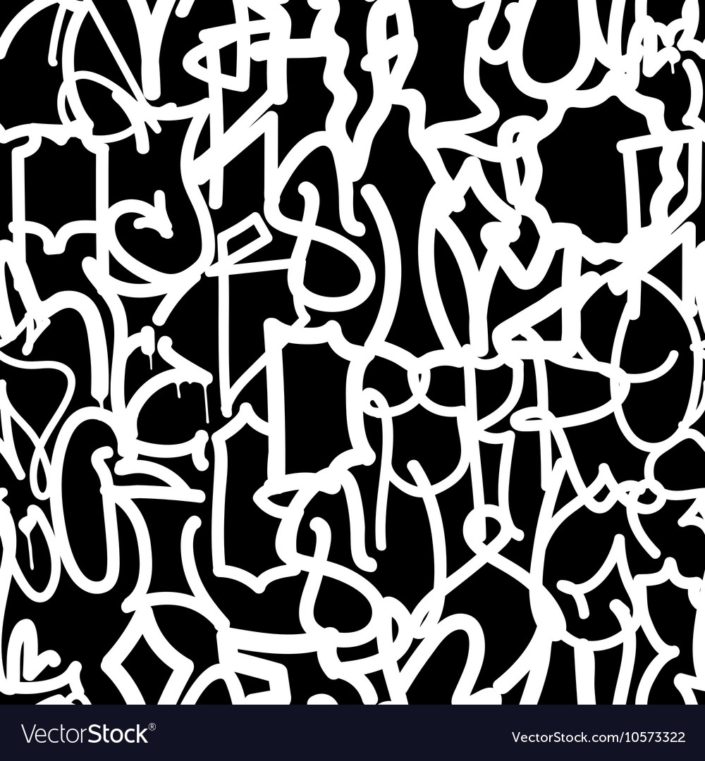 Graffiti background seamless pattern Royalty Free Vector