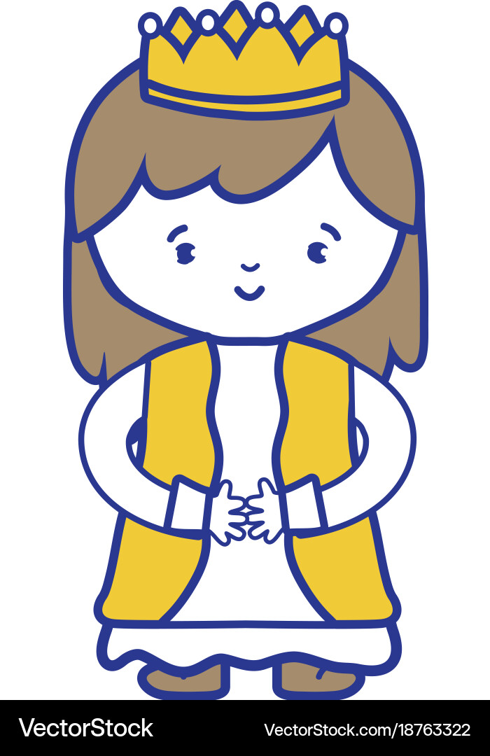 Isolated princess design Royalty Free Vector Image