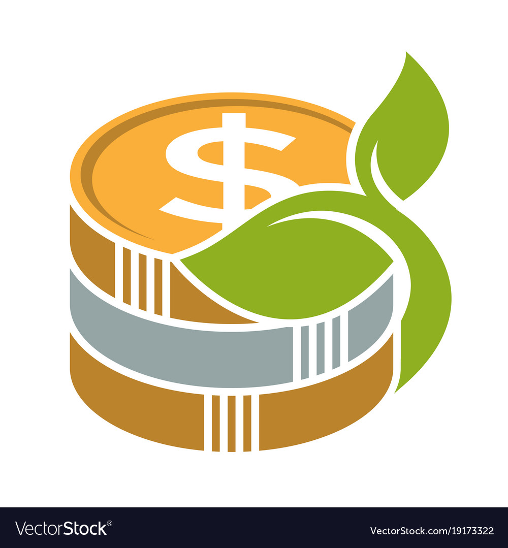 Logo icon for financial investment business Vector Image