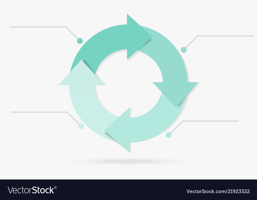 Sea blue color life cycle infographic content