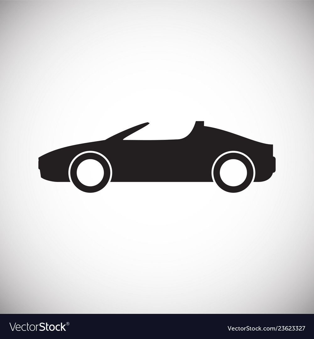 automobile icon on white