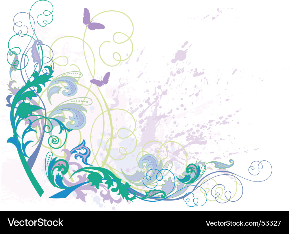 Floral design elements Royalty Free Vector Image