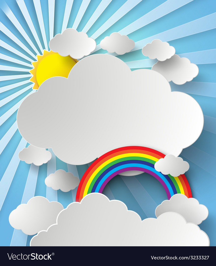 Rainbow on cloud