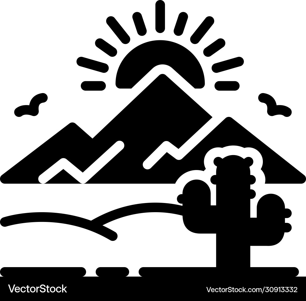 Desert Royalty Free Vector Image - VectorStock