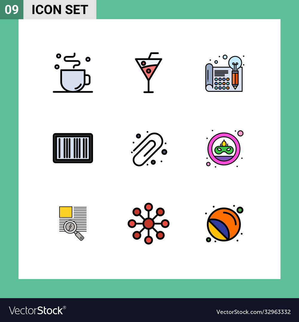 Set 9 modern ui icons symbols signs for back