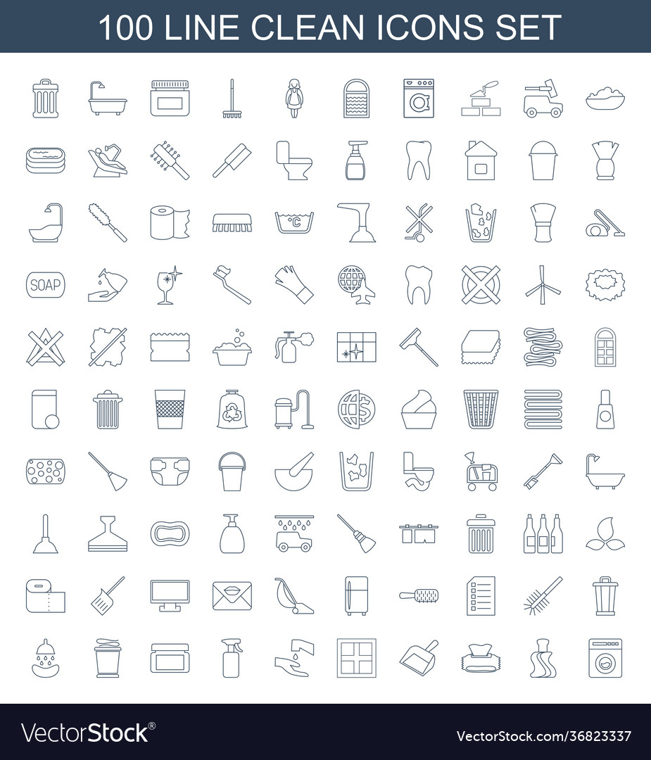 100 clean icons