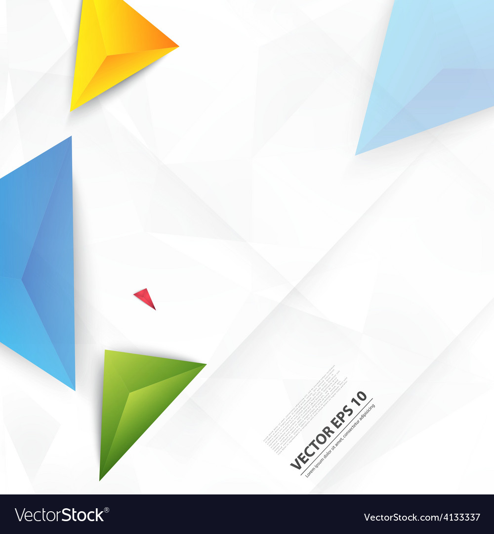 Color background abstract polygon triangle