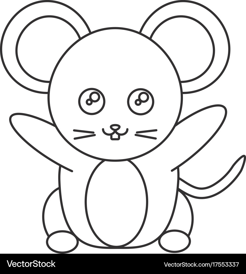 Cute mouse icon Royalty Free Vector Image - VectorStock