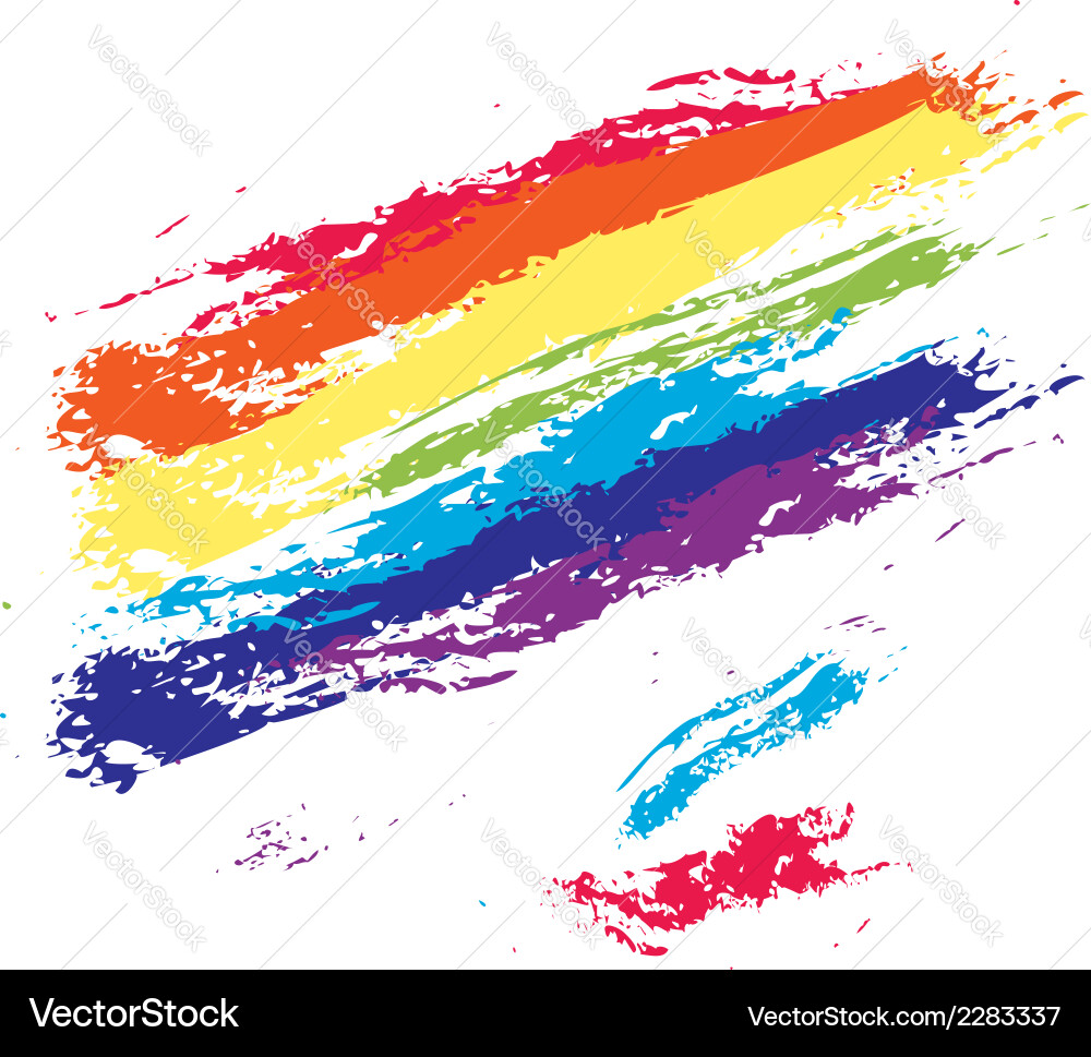 Grunge rainbow2 Royalty Free Vector Image - VectorStock