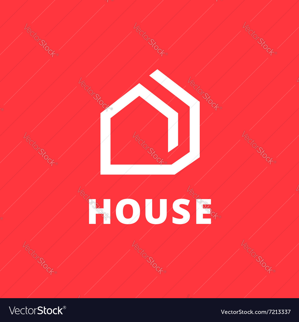 Real estate house logo icon design template