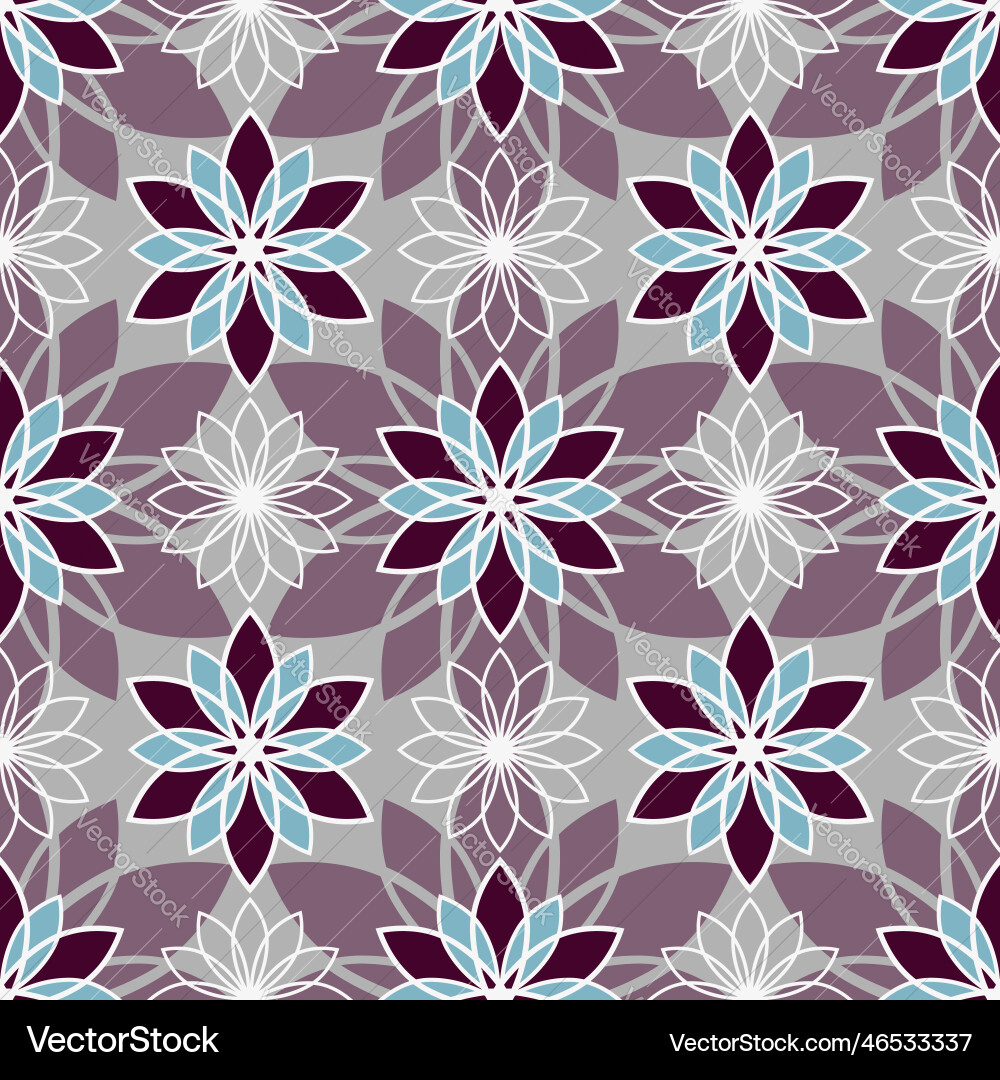 Seamless pattern with flowers Royalty Free Vector Image