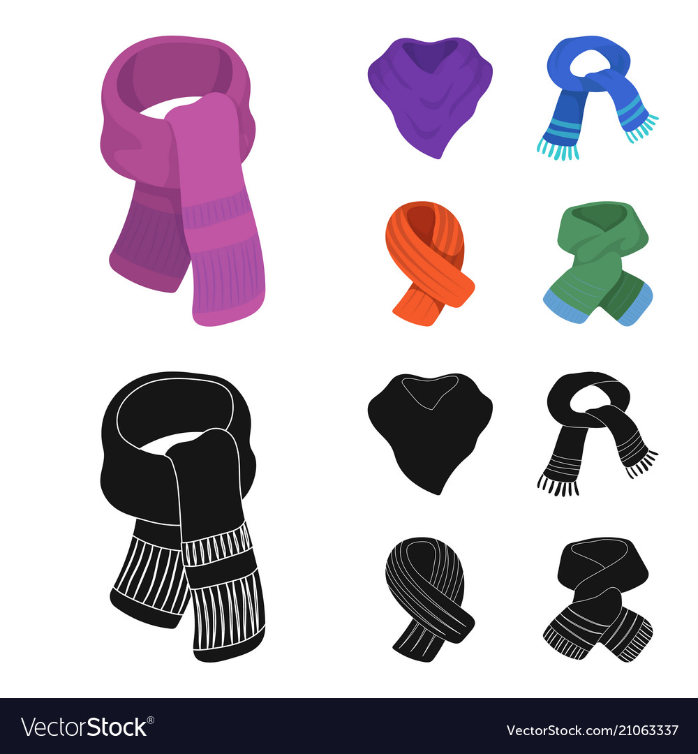 Various kinds of scarves and shawls