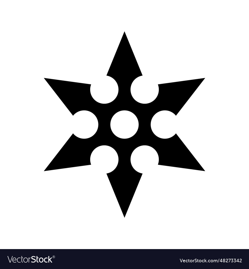 Shuriken icon Royalty Free Vector Image - VectorStock