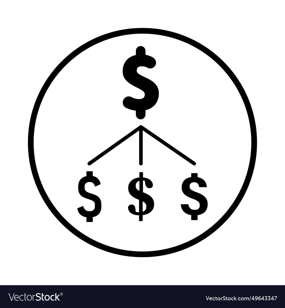 Financial structure rounded icon