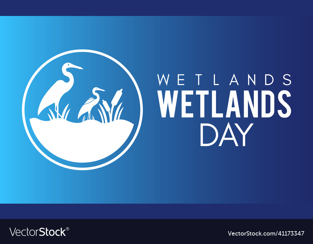 World wetlands day template for banner card