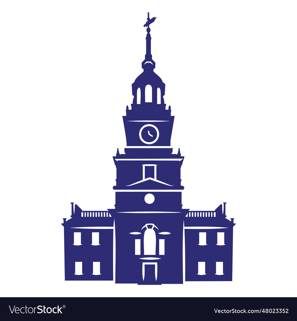 Clock cut out tower Royalty Free Vector Image - VectorStock