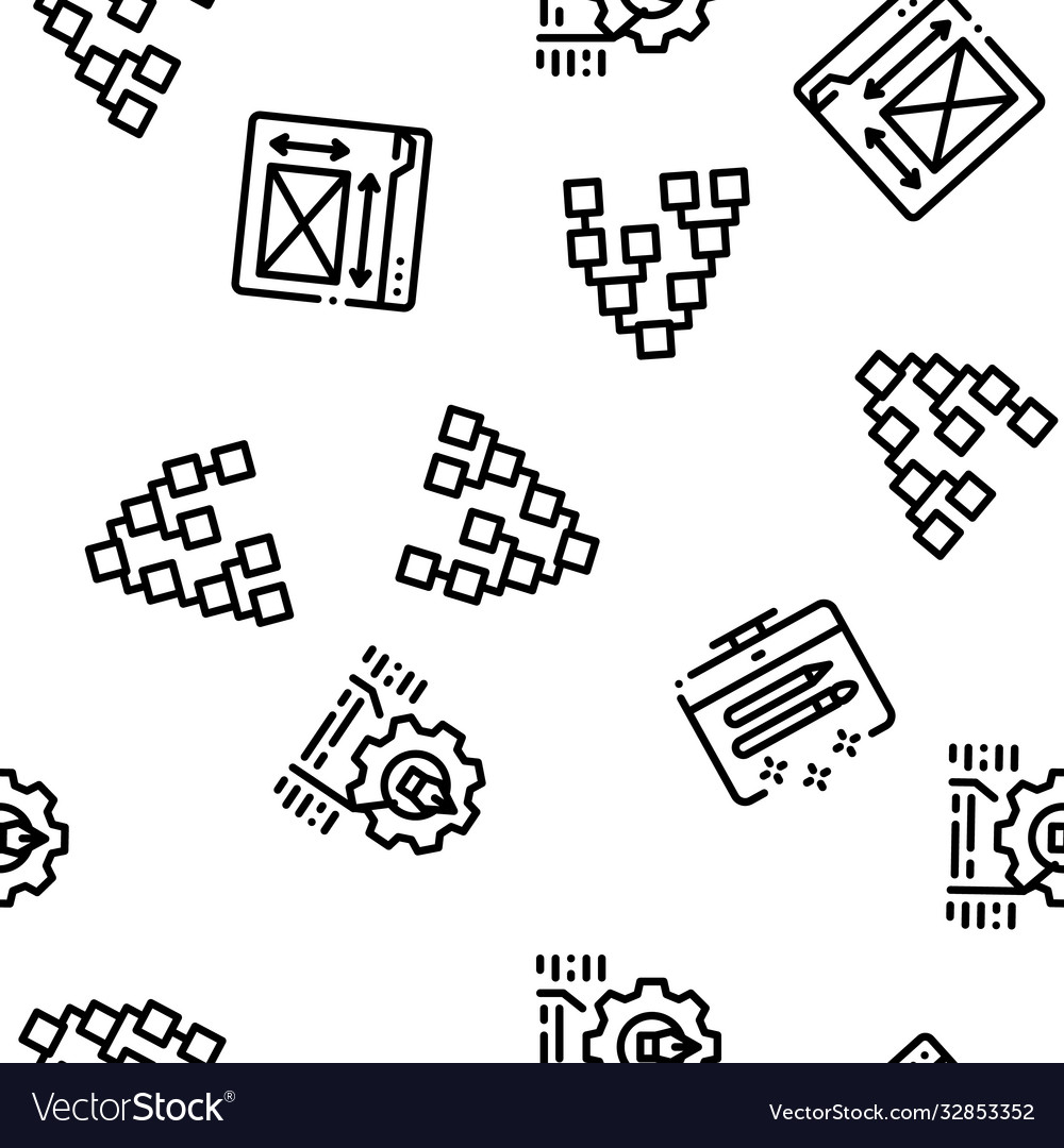 Front end development seamless pattern