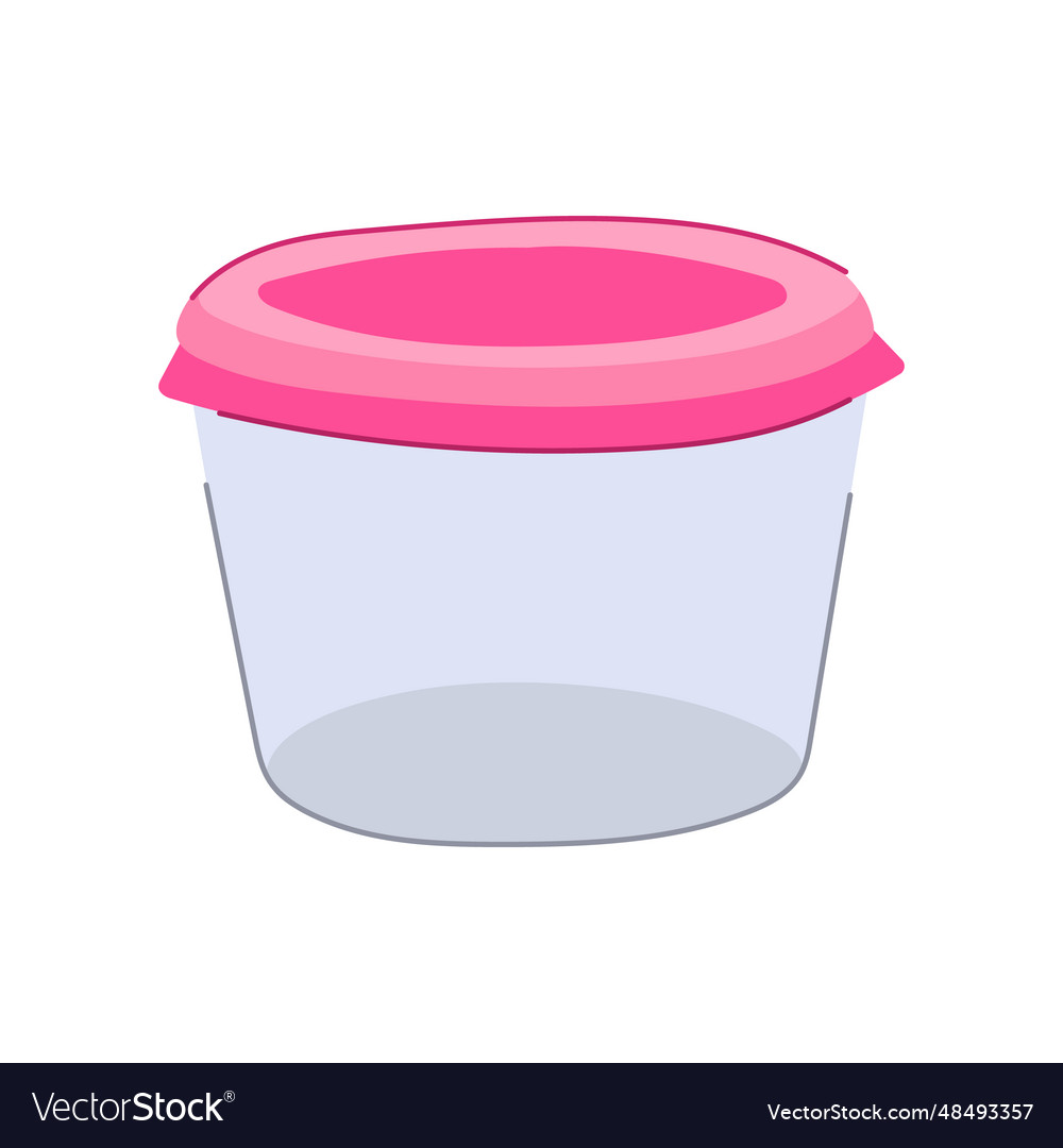 Clear glass container cartoon Royalty Free Vector Image