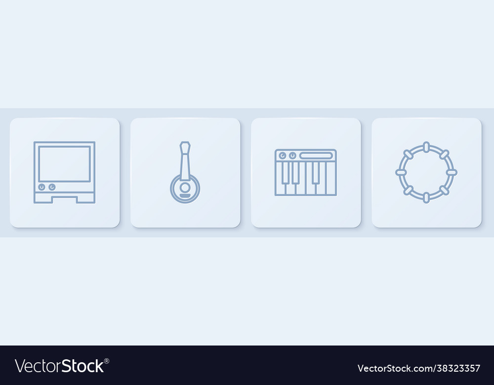 Set line voice assistant music synthesizer banjo