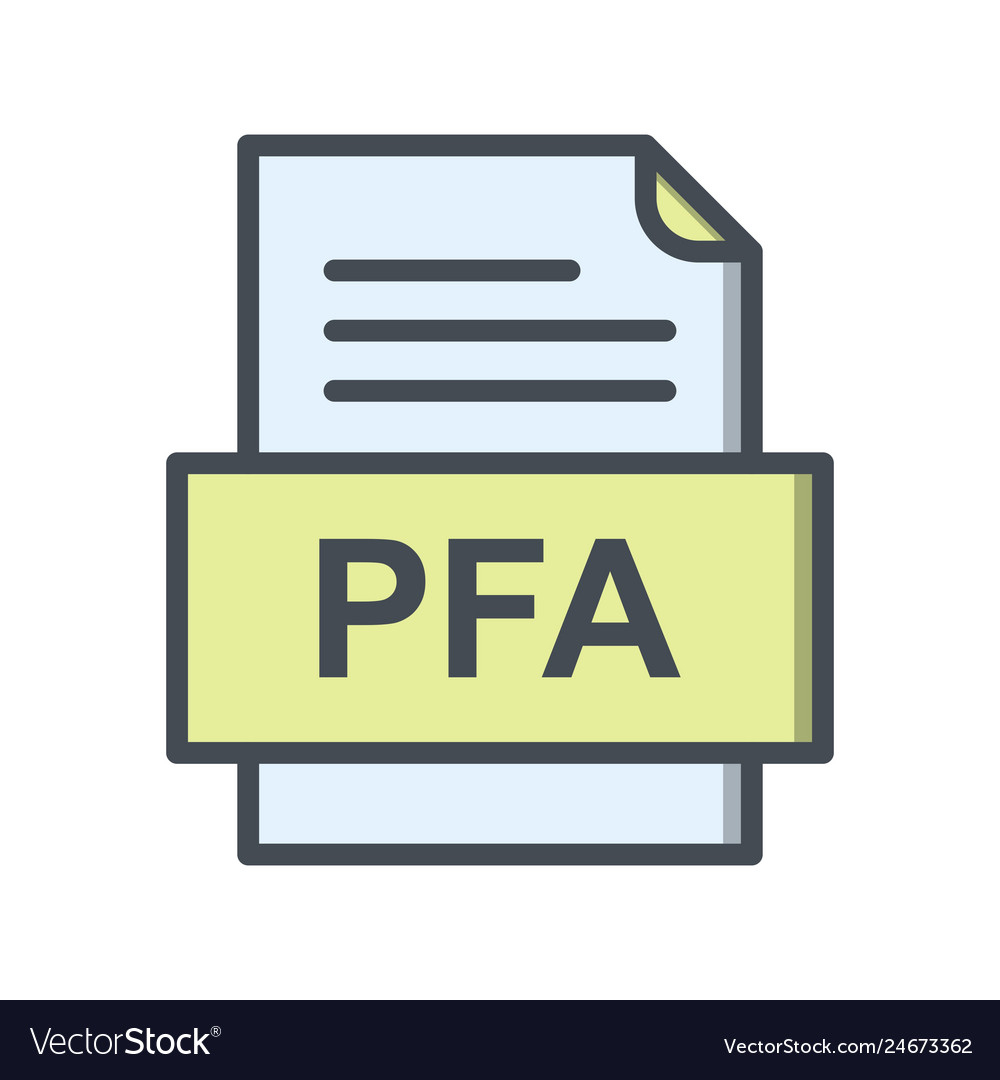 Pfa file document icon