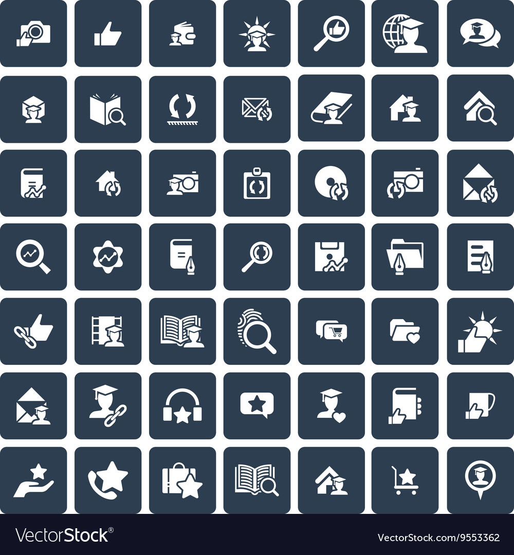 Set of 49 universal icons business internet web