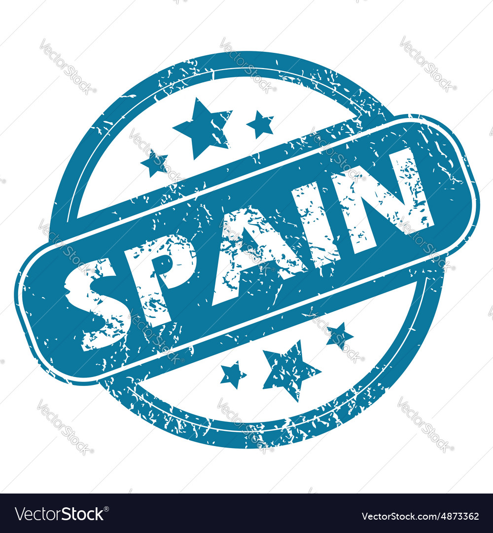 Spain round stamp Royalty Free Vector Image - VectorStock