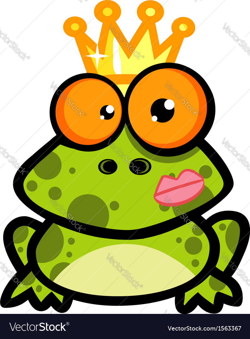 Cartoon frog Royalty Free Vector Image - VectorStock