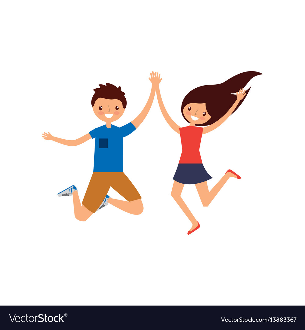 People having fun design Royalty Free Vector Image