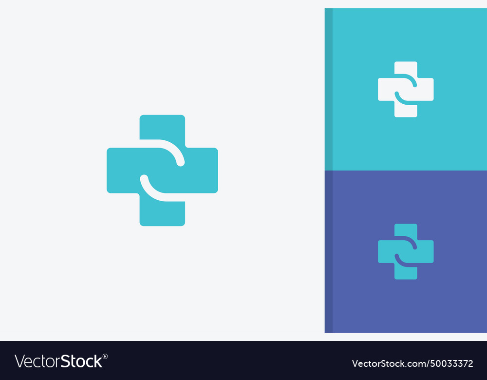 Medical cross logo Royalty Free Vector Image - VectorStock