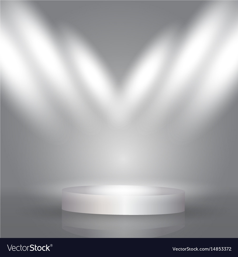 Spotlight display background Royalty Free Vector Image