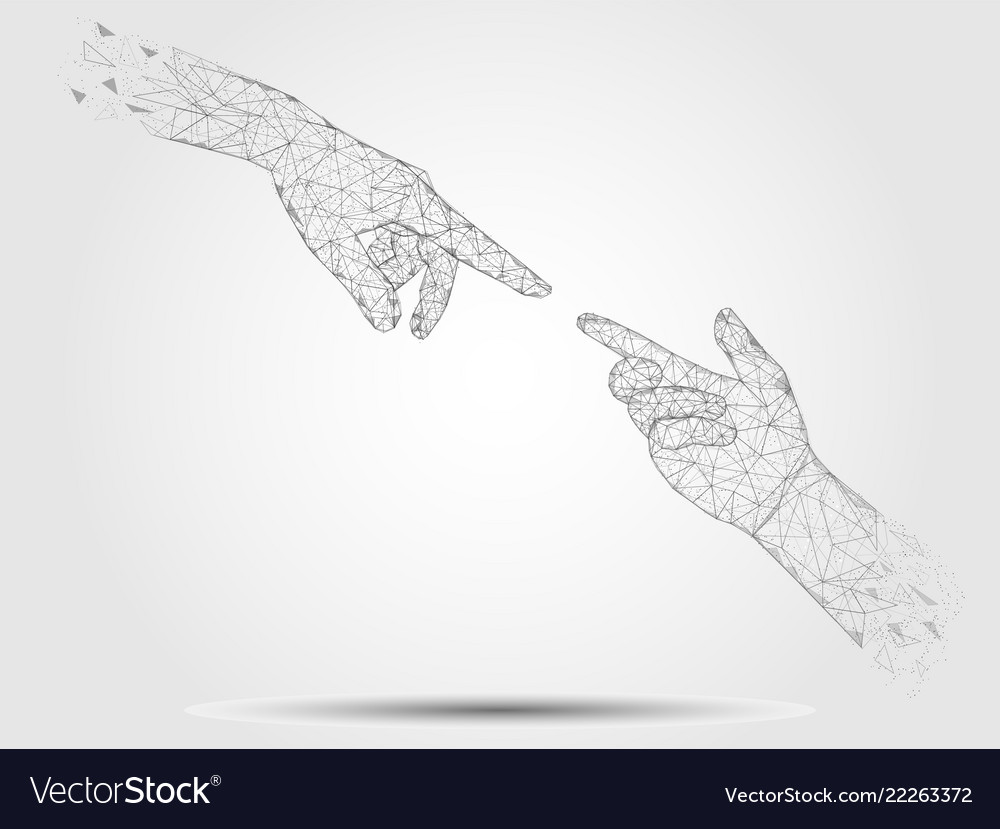 geometric hand drawing