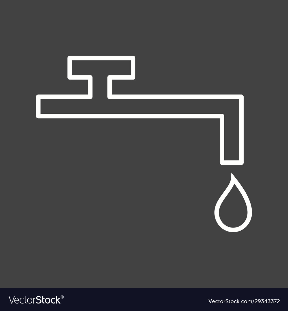 Unique water line icon