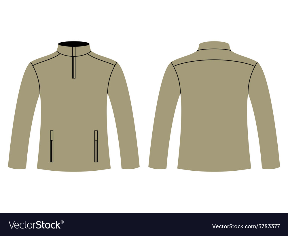blank sweatshirt template royalty free vector image sweatshirt template
