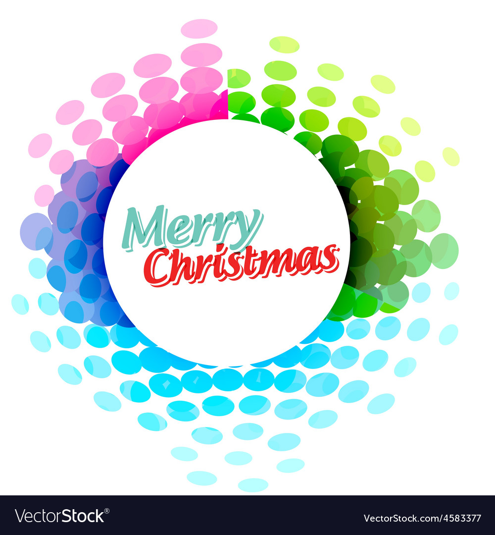 Colorful christmas banner