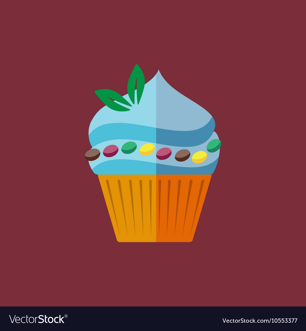 Flat cupcake